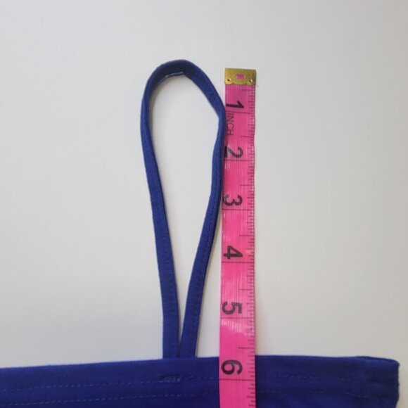 ROYAL Blue Spaghetti Strap Camisole Tank Top - New Without Tags- One Size - Picture 6 of 10